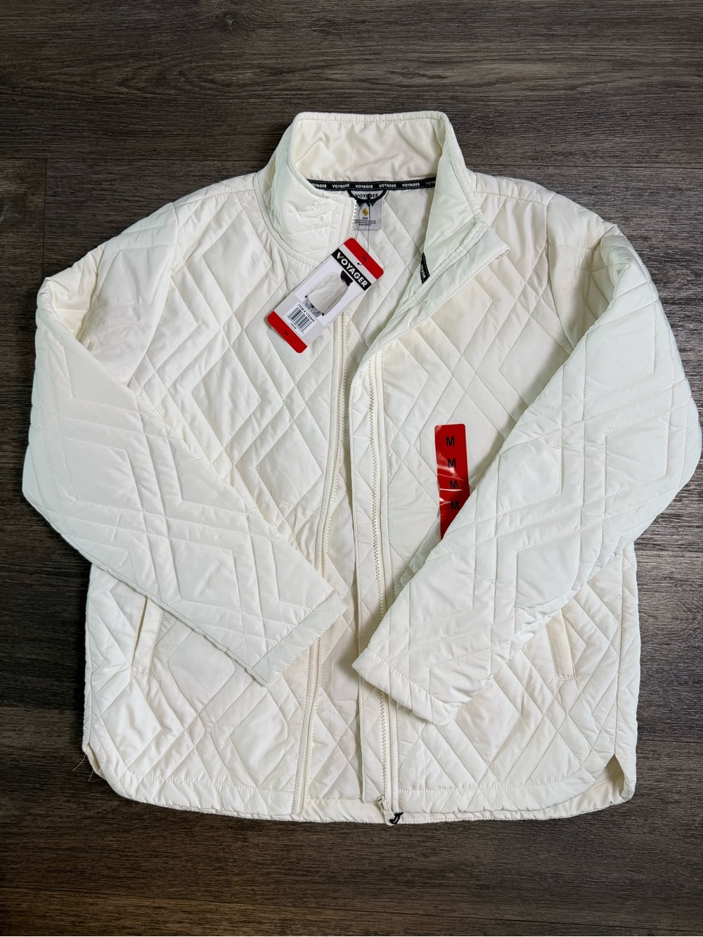 Voyager Womens Quilted Jacket - Cream